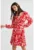 Rochie-camasa cu maneci bufante si model floral