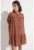 Rochie-camasa evazata din amestec de in