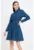 Rochie-camasa evazata din denim cu o curea