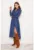 Rochie-camasa lunga cu aspect de denim –