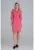 Rochie camasa maneci bufante 3/4 – culoare coral – poliester