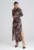 Rochie camasa maxi guler floral – multicolor – poliester