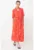 Rochie-camasa maxi vaporoasa cu model floral Island Escape