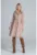 Rochie camasa midi bej – cu centura – viscoza