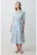 Rochie-camasa midi cu buzunare laterale
