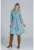 Rochie camasa midi cu centura verde – bumbac 100%