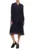 Rochie-camasa midi cu detalii in dungi