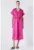 Rochie-camasa midi din in cu decolteu in V