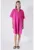 Rochie-camasa mini cu guler ascutit