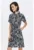 Rochie-camasa mini cu model abstract