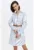 Rochie-camasa mini in dungi cu snur in talie