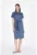 Rochie-camasa slim-fit din denim