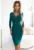 Rochie cambrata cu decolteu petrecut – Turcoaz