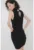 Rochie cambrata cu guler turtleneck