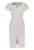 Rochie cambrata cu slit frontal – Bej