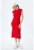 Rochie cambrata striata cu slit pe spate