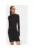 Rochie casual Dama –  negru – 66% viscoza – 30% poliamida – 4% elastan –