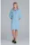 Rochie casual M849 – albastra – poliester – versatila –