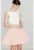 Rochie cocktail K083 – evazata – cu talie decupata – fara bretele – retro – poliester-viscoza