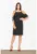 Rochie cocktail neagra – poliester