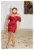 Rochie cocktail scurta din tafta de matase cu drapaje asimetrice Como