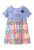 Rochie combi cu imprimeu de bumbac