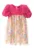 Rochie combi cu maneci bufante