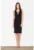 Rochie creion M487 – neagra – bumbac 98% – decolteu in V –