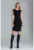 Rochie creion M834 – neagra – fara maneci – viscoza