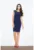 Rochie creion bleumarin – eleganta – fara maneci – poliester –