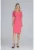 Rochie creion maneca scurta – coral – poliester