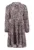 Rochie cu animal print si maneci lungi