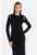 Rochie cu aspect striat si decupaje