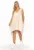 Rochie cu aspect supradimensionat si bretele ajustabile –