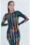 Rochie cu croiala bodycon si imprimeu grafic