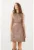Rochie cu croiala in A si aspect metalizat