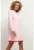 Rochie cu croiala in A si maneca lunga T378 roz deschis