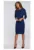 Rochie cu dantele si maneci kimono – albastru marin –