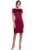 Rochie cu decolteu cu apa la spate – burgundy –