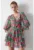Rochie cu decolteu in V – model stratificat si imprimeu floral