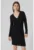 Rochie cu decolteu in V si insertii de lurex