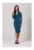 Rochie cu decolteu tip cache coeur – Albastru inchis –