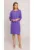 Rochie cu decupaj in forma de lacrima la decolteu – Violet –