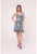 Rochie cu detaliu volane si model floral Forever Yours