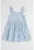 Rochie cu dungi si broderie
