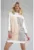 Rochie cu gluga – model abstract – poliester – multicolor –