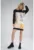 Rochie cu gluga – poliester – multicolor –