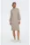 Rochie cu guler inalt si maneci bishop