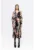 Rochie cu imprimeu – croiala in A si pliuri