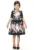 Rochie cu imprimeu floral si maneci scurte
